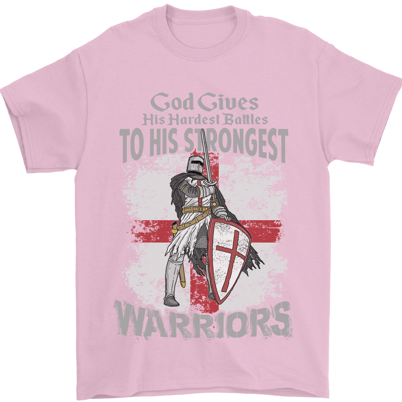 St George Warriors Mens T-Shirt Cotton Gildan Light Pink