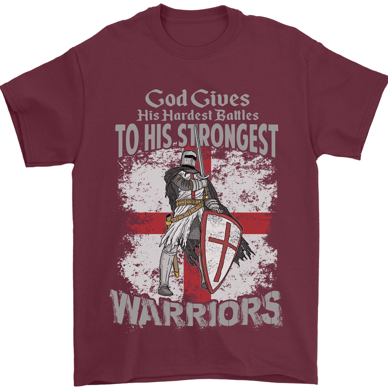 St George Warriors Mens T-Shirt Cotton Gildan Maroon