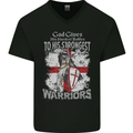 St George Warriors Mens V-Neck Cotton T-Shirt Black