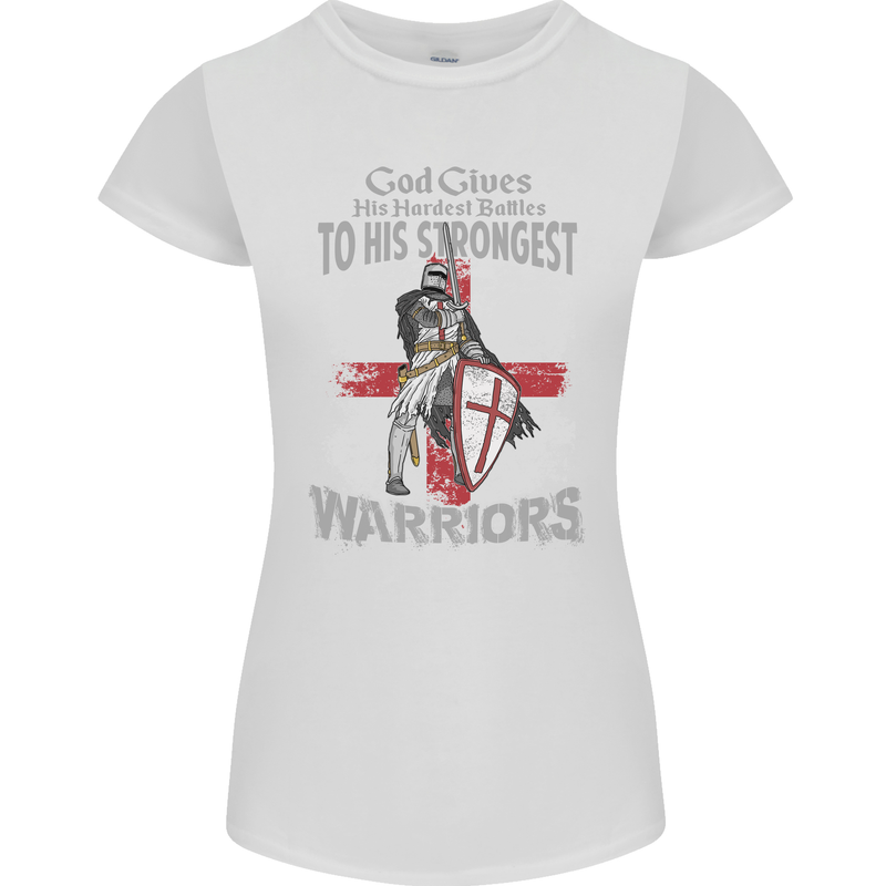 St George Warriors Womens Petite Cut T-Shirt White