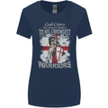 St George Warriors Womens Wider Cut T-Shirt Navy Blue