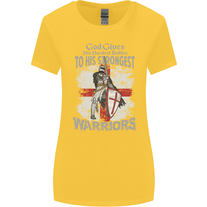 St George Warriors Womens Wider Cut T-Shirt Yellow
