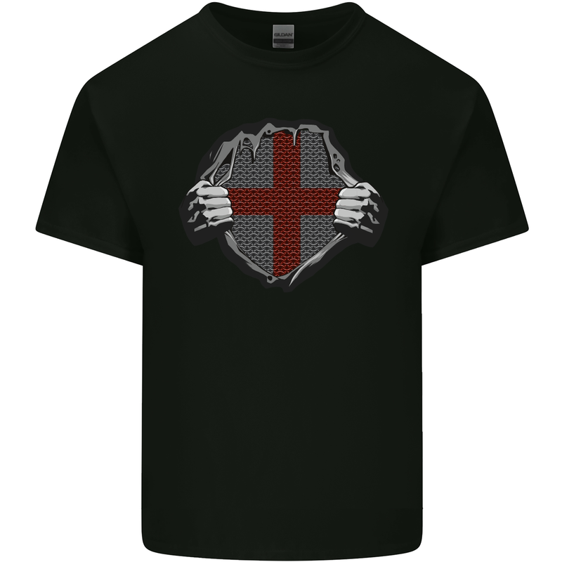 St Georges Day England Flag Fancy Dress Kids T-Shirt Childrens Black