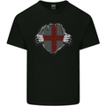 St Georges Day England Flag Fancy Dress Mens Cotton T-Shirt Tee Top Black