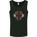 St Georges Day England Flag Fancy Dress Mens Vest Tank Top Black