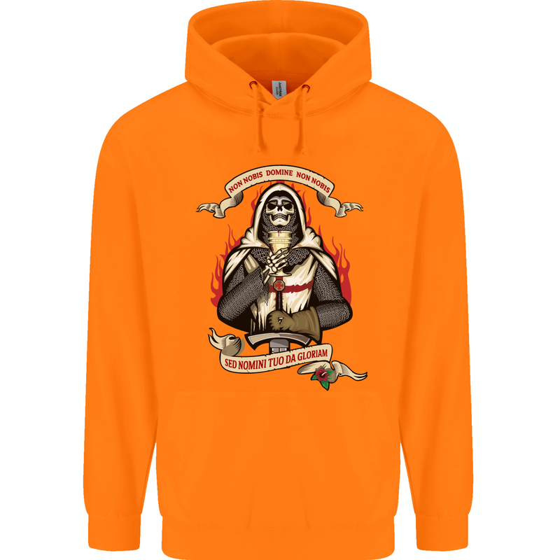 St Georges Day England Flag Knights Templar Childrens Kids Hoodie Orange