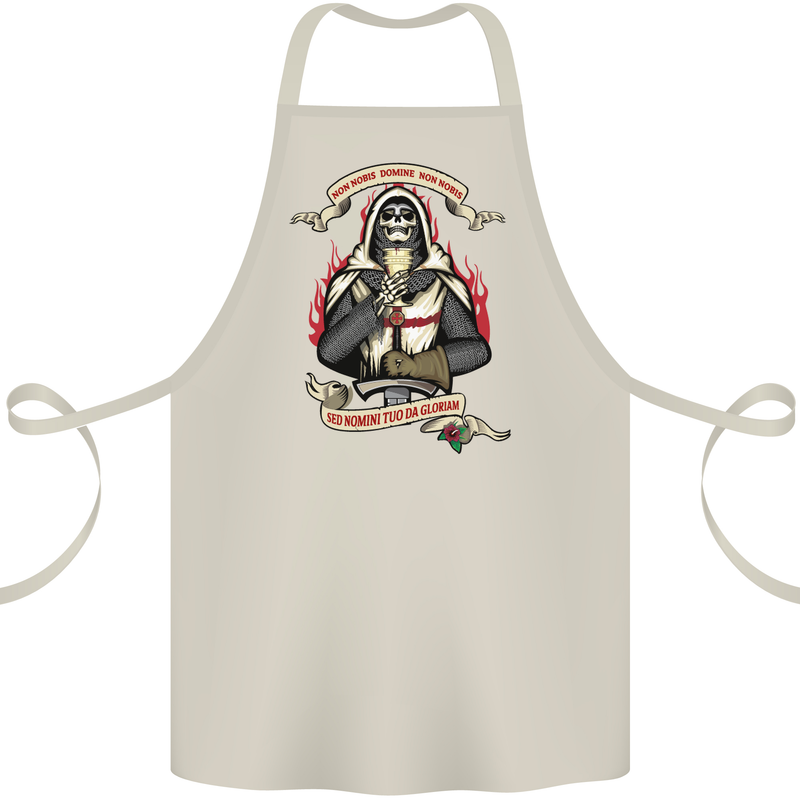 St Georges Day England Flag Knights Templar Cotton Apron 100% Organic Natural