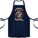 St Georges Day England Flag Knights Templar Cotton Apron 100% Organic Navy Blue