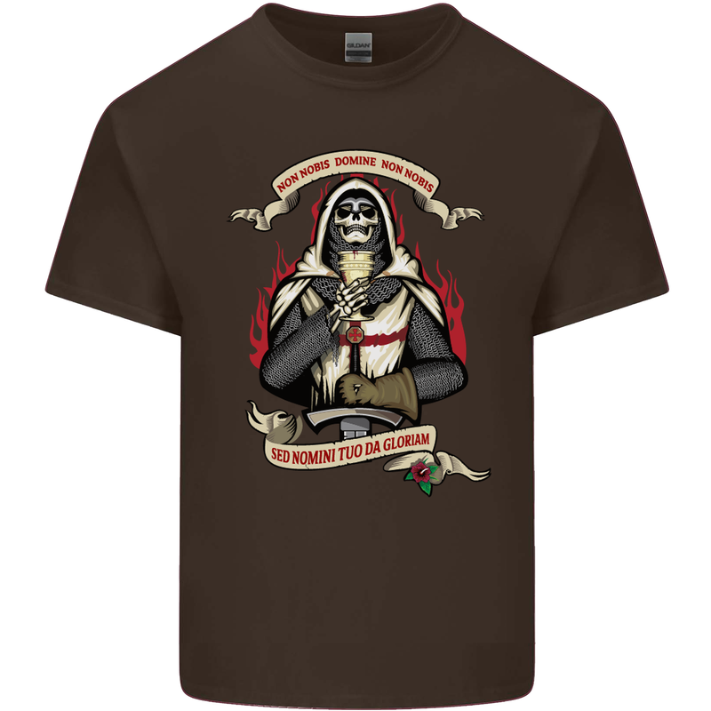 St Georges Day England Flag Knights Templar Kids T-Shirt Childrens Chocolate