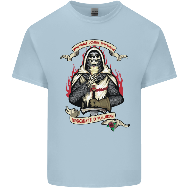 St Georges Day England Flag Knights Templar Kids T-Shirt Childrens Light Blue