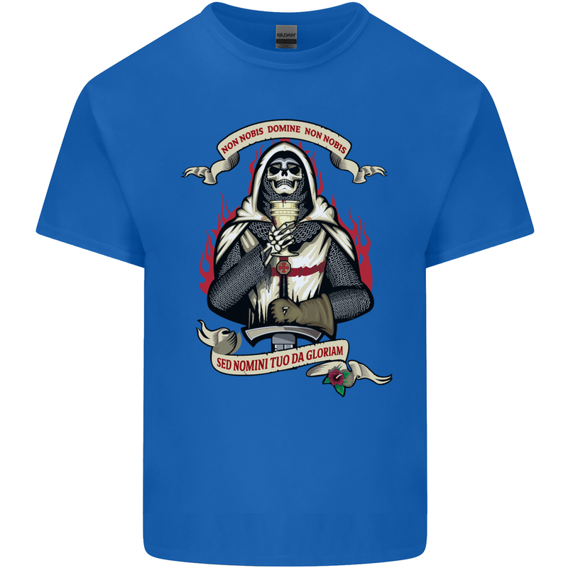 St Georges Day England Flag Knights Templar Kids T-Shirt Childrens Royal Blue