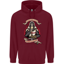 St Georges Day England Flag Knights Templar Mens 80% Cotton Hoodie Maroon