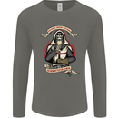 St Georges Day England Flag Knights Templar Mens Long Sleeve T-Shirt Charcoal