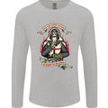 St Georges Day England Flag Knights Templar Mens Long Sleeve T-Shirt Sports Grey