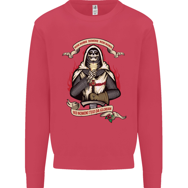 St Georges Day England Flag Knights Templar Mens Sweatshirt Jumper Heliconia