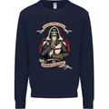 St Georges Day England Flag Knights Templar Mens Sweatshirt Jumper Navy Blue