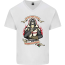 St Georges Day England Flag Knights Templar Mens V-Neck Cotton T-Shirt White