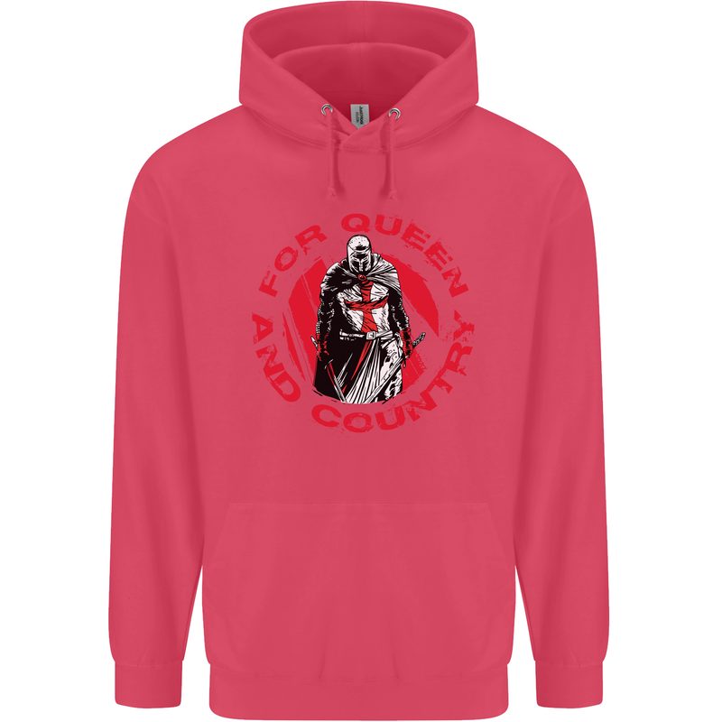 St Georges Day For Queen & Country England Childrens Kids Hoodie Heliconia