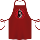 St Georges Day For Queen & Country England Cotton Apron 100% Organic Maroon