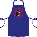 St Georges Day For Queen & Country England Cotton Apron 100% Organic Royal Blue