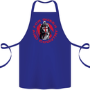 St Georges Day For Queen & Country England Cotton Apron 100% Organic Royal Blue