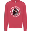 St Georges Day For Queen & Country England Kids Sweatshirt Jumper Heliconia