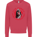 St Georges Day For Queen & Country England Kids Sweatshirt Jumper Heliconia