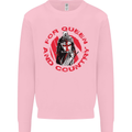 St Georges Day For Queen & Country England Kids Sweatshirt Jumper Light Pink