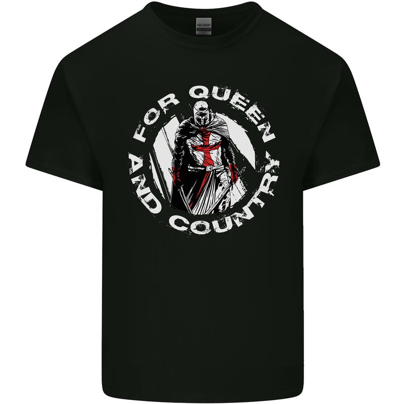 St Georges Day For Queen & Country England Kids T-Shirt Childrens Black