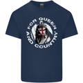 St Georges Day For Queen & Country England Kids T-Shirt Childrens Navy Blue