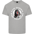 St Georges Day For Queen & Country England Kids T-Shirt Childrens Sports Grey
