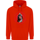 St Georges Day For Queen & Country England Mens 80% Cotton Hoodie Bright Red