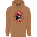 St Georges Day For Queen & Country England Mens 80% Cotton Hoodie Caramel Latte