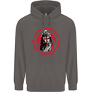 St Georges Day For Queen & Country England Mens 80% Cotton Hoodie Charcoal