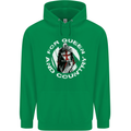 St Georges Day For Queen & Country England Mens 80% Cotton Hoodie Irish Green