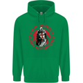 St Georges Day For Queen & Country England Mens 80% Cotton Hoodie Irish Green