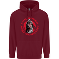 St Georges Day For Queen & Country England Mens 80% Cotton Hoodie Maroon