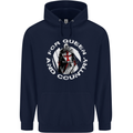 St Georges Day For Queen & Country England Mens 80% Cotton Hoodie Navy Blue