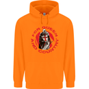 St Georges Day For Queen & Country England Mens 80% Cotton Hoodie Orange