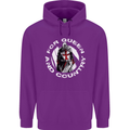 St Georges Day For Queen & Country England Mens 80% Cotton Hoodie Purple