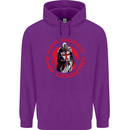St Georges Day For Queen & Country England Mens 80% Cotton Hoodie Purple