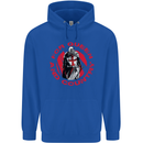 St Georges Day For Queen & Country England Mens 80% Cotton Hoodie Royal Blue