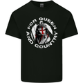St Georges Day For Queen & Country England Mens Cotton T-Shirt Tee Top Black