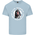 St Georges Day For Queen & Country England Mens Cotton T-Shirt Tee Top Light Blue