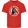 St Georges Day For Queen & Country England Mens Cotton T-Shirt Tee Top Red
