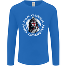St Georges Day For Queen & Country England Mens Long Sleeve T-Shirt Royal Blue