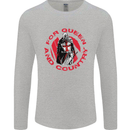 St Georges Day For Queen & Country England Mens Long Sleeve T-Shirt Sports Grey