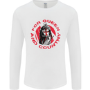 St Georges Day For Queen & Country England Mens Long Sleeve T-Shirt White