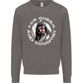 St Georges Day For Queen & Country England Mens Sweatshirt Jumper Charcoal
