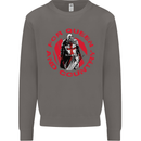St Georges Day For Queen & Country England Mens Sweatshirt Jumper Charcoal